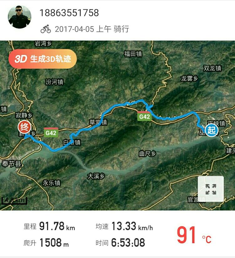 d14漫漫骑行,一路修行.巫山县至奉节县康乐镇铁佛村