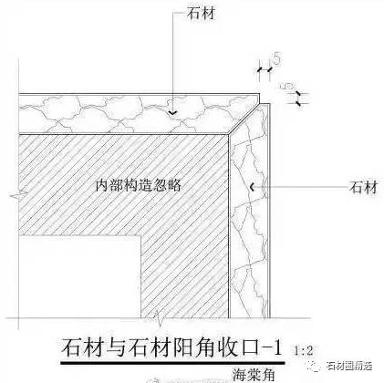 石材阳角的收口方法,推荐学习!