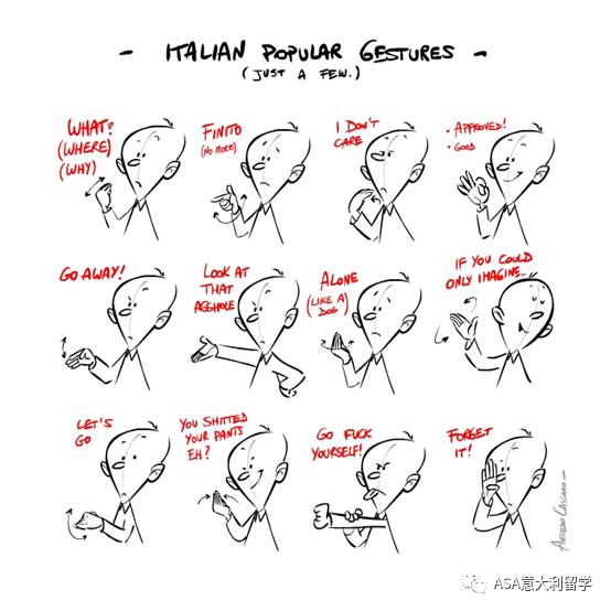 然而对于意大利人来说,更重要的,也许是肢体语言或手势.