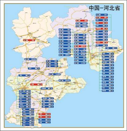 中国人口分布图_河北省人口分布图