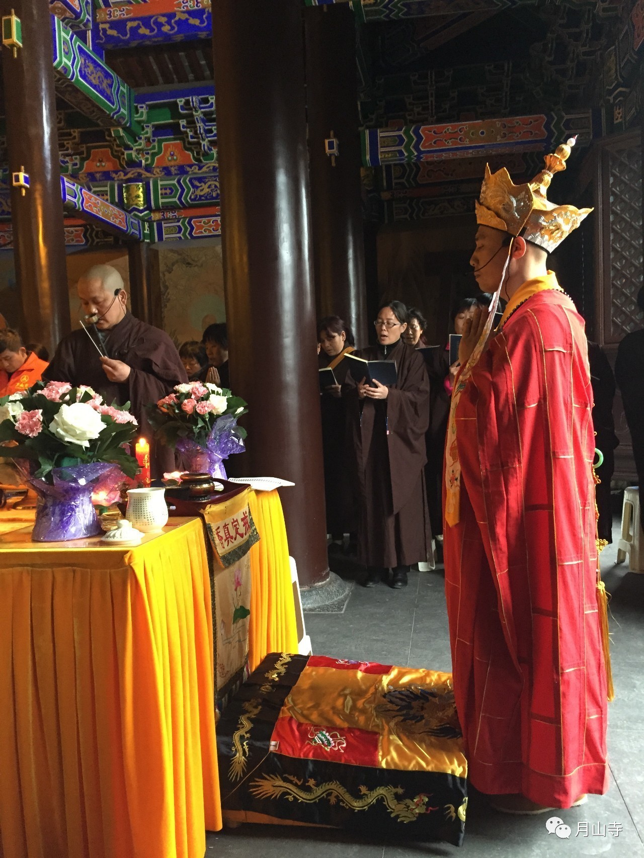 少林寺下院月山寺清明节扫塔三时系念孝亲报恩法会圆满礼成