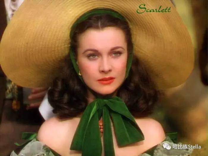 电影《乱世佳人》中的scarlett o'hara,那单边挑眉真是点睛之笔.