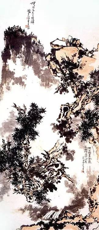 国画大师潘天寿绘画题材包括鹰,荷,松,四君子,山水,人物等,每作必有奇