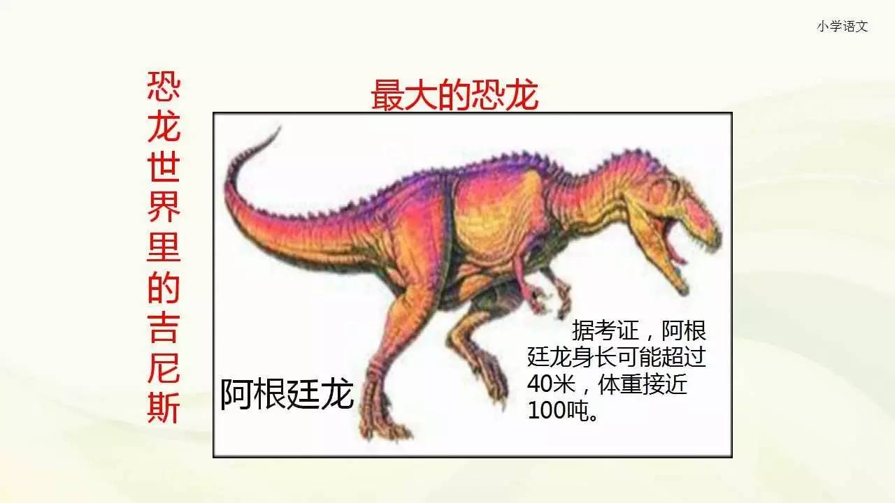 三年级下册苏教版20《恐龙》讲解