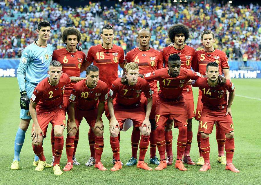 2014世界杯比利时国家队合照,粒粒皆星!