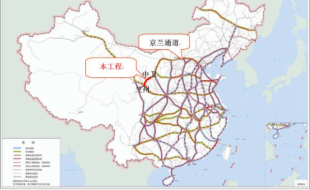 中卫至兰州客运专线是我国"八纵八横"铁路网京兰通道的重要组成部分.