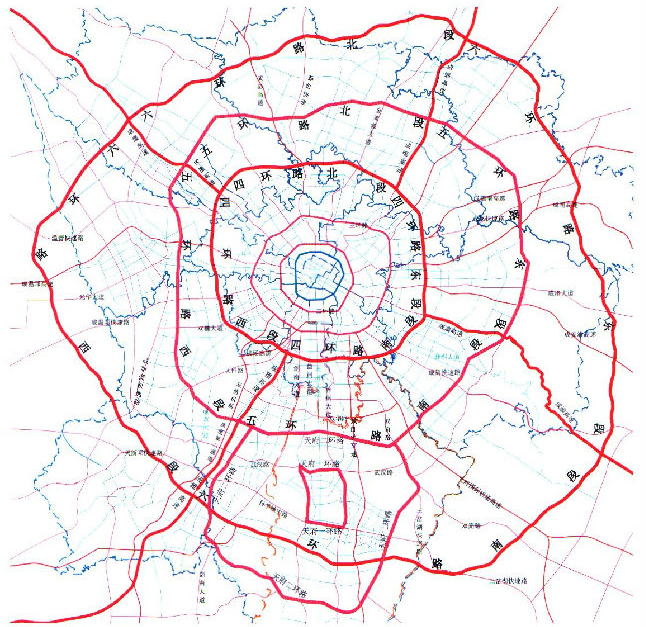 成都环路交通规划