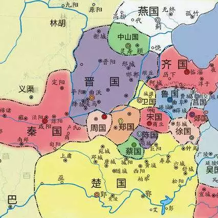 中国战国时期各国地图_战国时中国人口