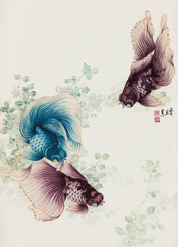 姜宝宏画金鱼作品特展将在京展出组图
