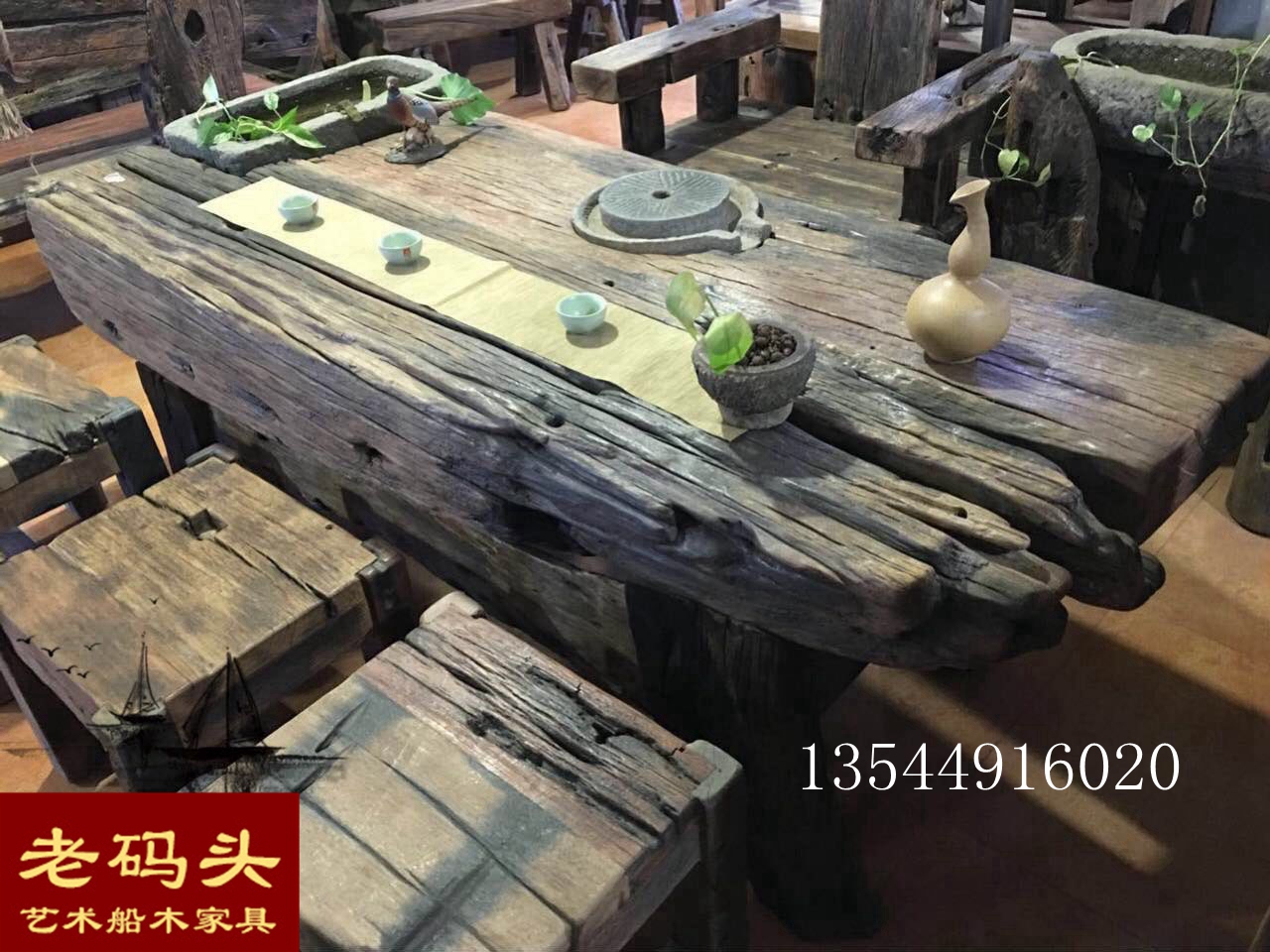 船木越沧桑越值钱船木百年烂木头成武汉古玩城的宝