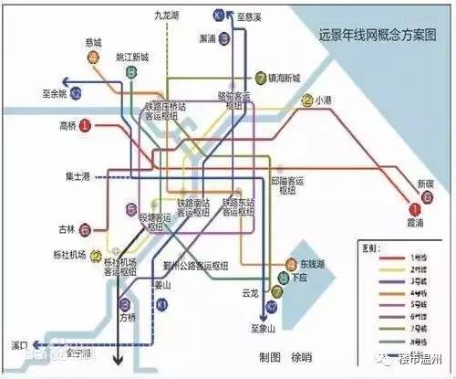 宁波是地铁长远规划来看,余姚和奉化将来分别会有k2和k1两条市快线