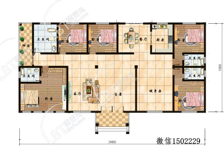 一层别墅设计 农村一层房屋设计图 别墅外观效果图