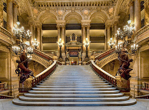 位于巴黎9区的palais garnier,即巴黎garnier歌剧院