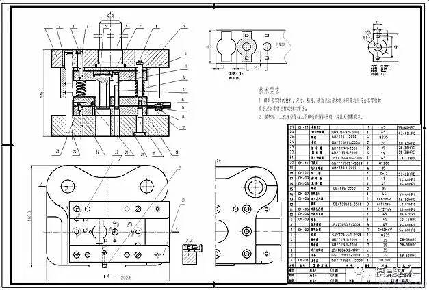 模具装配图的画法,基础一定要做牢!