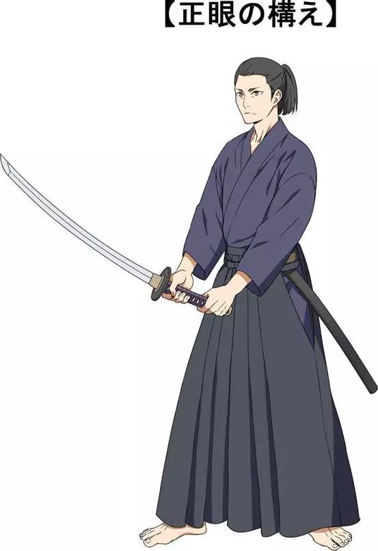 日本刀的架势,根据剑术流派以及时代,还有自己或者对手是否穿着盔甲