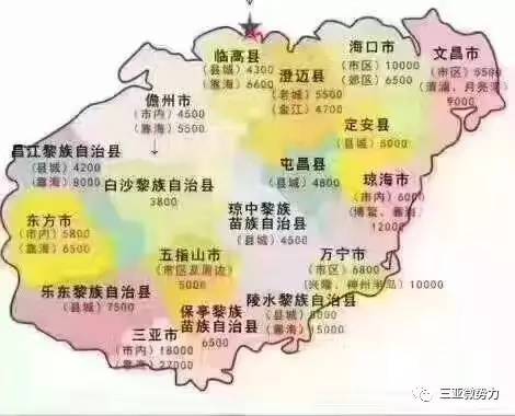 海南各县市人口_海南19个市县面积及人口分布情况(2)