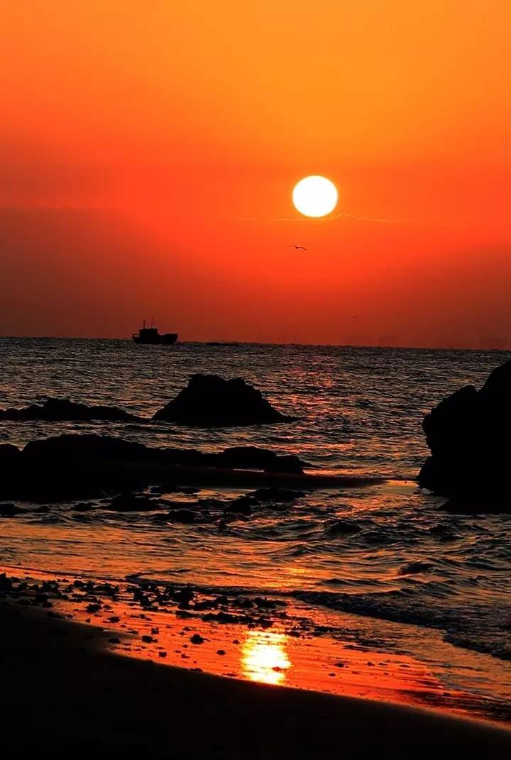 刘公岛最美海上日出,你未必看到过