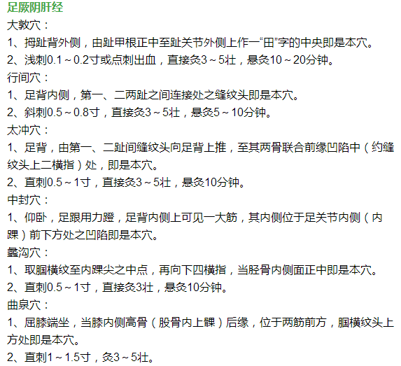 正确快速取穴方法图文并茂