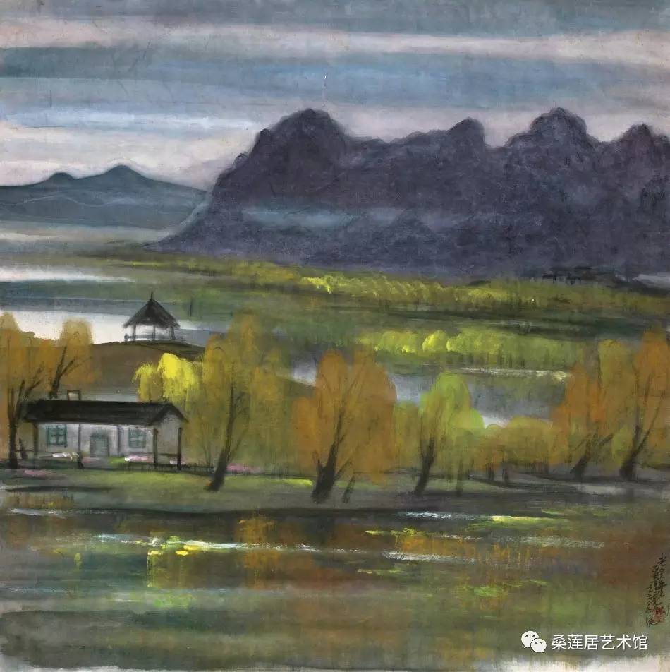 林风眠 秋景 1961年作 纸本设色 67.5×66.5cm