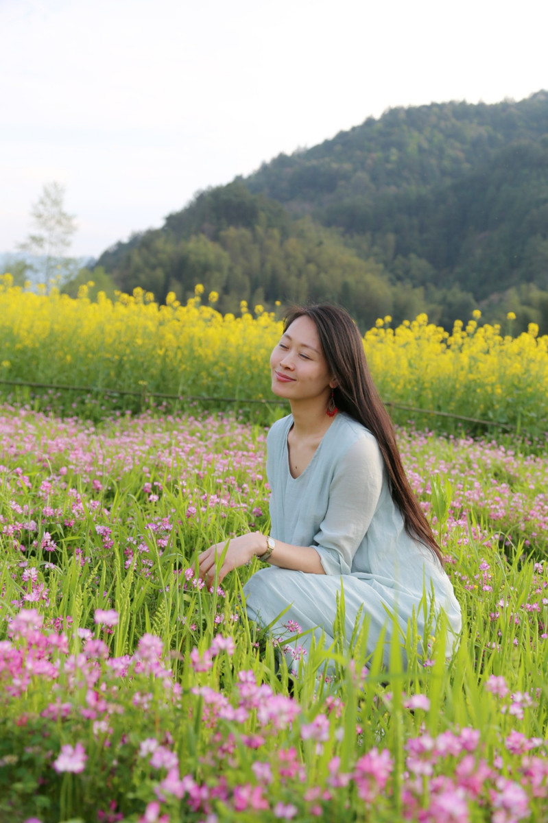 田园踏青,油菜花开