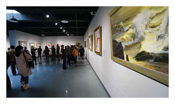 海洋美术馆开馆暨油画名家与汪明强油画展于4月13日隆重开幕