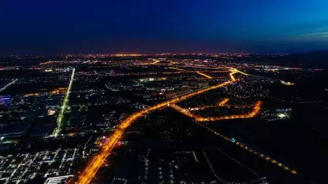 怀柔城区夜景