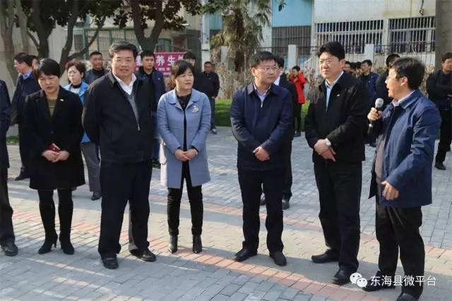 东海县委书记朱国兵,县长高美峰率县四套班子领导等到连云港市赣榆区