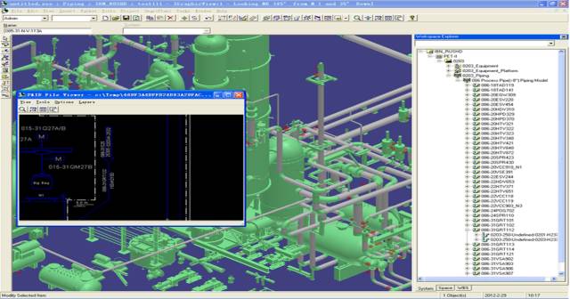 完成了基于spmat sdb库的50个sp3d等级的建立; 1,在sp3d中,通过设备