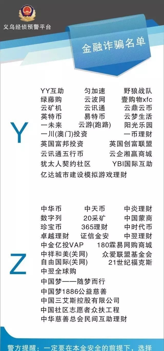 2017金融新骗局：金融传销骗局名单，看完不受骗 网络干货 第9张