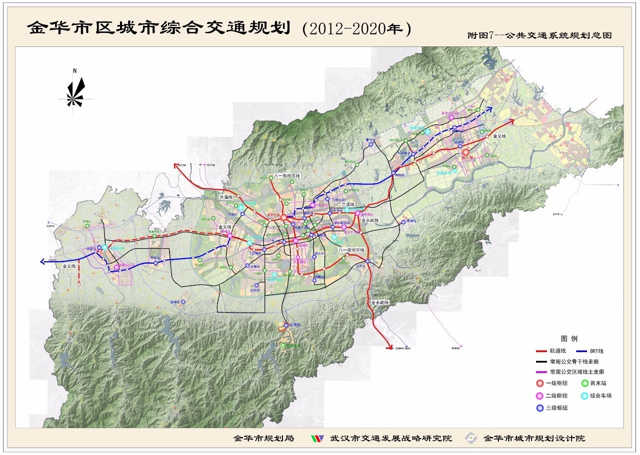 并加快城际间交通干线建设,将金华打造成全国性枢纽城市,同时提升金华