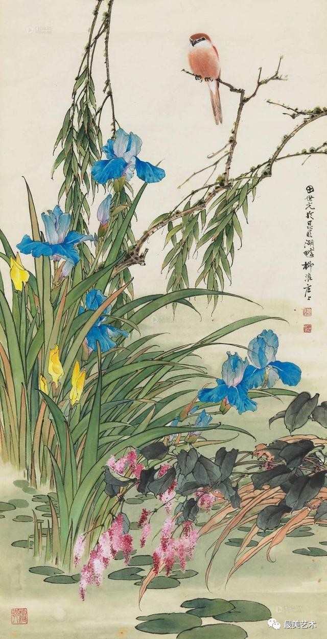 春天到了看看花鸟大师田世光的梅花小鸟