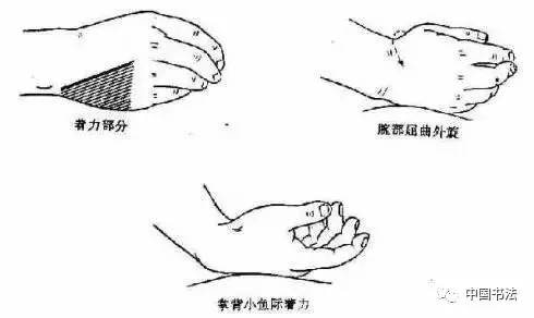 滚法   8 搓法   用双手掌挟住患处,相对用力作快速搓揉,并同时作上下