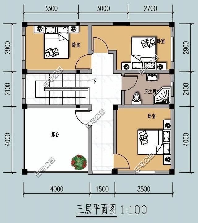 微信公众号:住宅公园,500套农村自建房图纸下载,乡村别墅定制设计