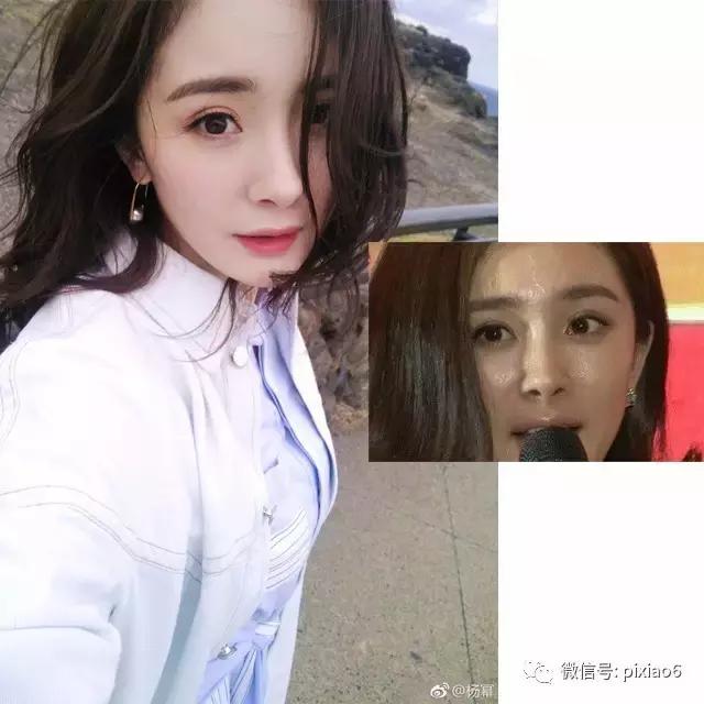 杨幂董卿陈羽凡去掉美颜ps明星们剩下的只有坑