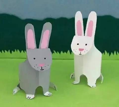 可爱的小兔子 声明:本文由《幼儿园手工》综合整理,转载请注明出处.