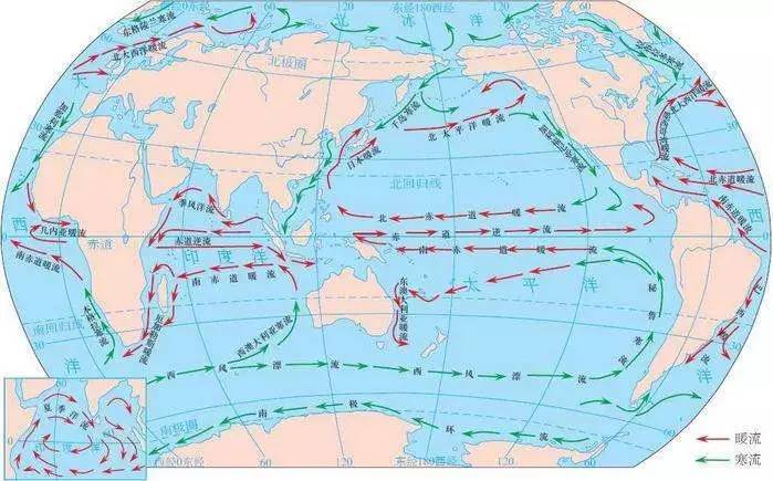 地理备考:全球洋流的分布与成因