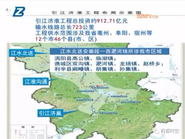 71亿元 包括 引江济巢,江淮沟通,江水北送三段 输水线路总长723公里