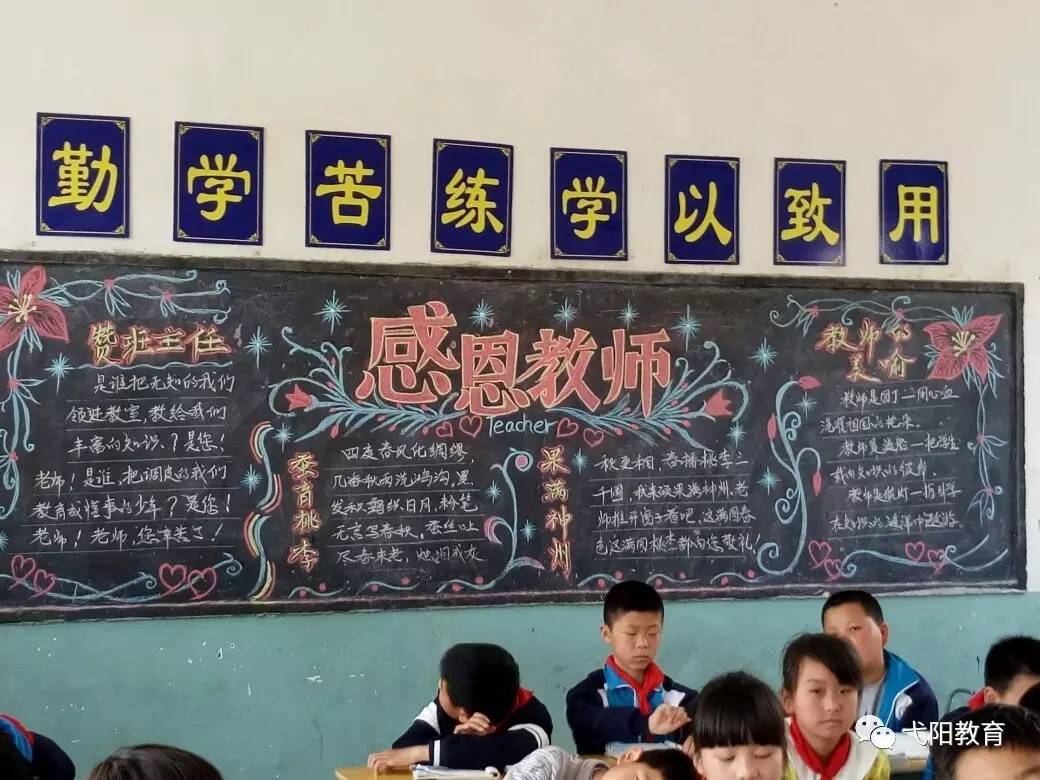 [绘师恩寄师情]丨中畈中心小学黑板报评比活动