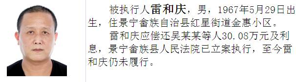 景宁第二期17名老赖实名曝光,看看有没有你认识的!