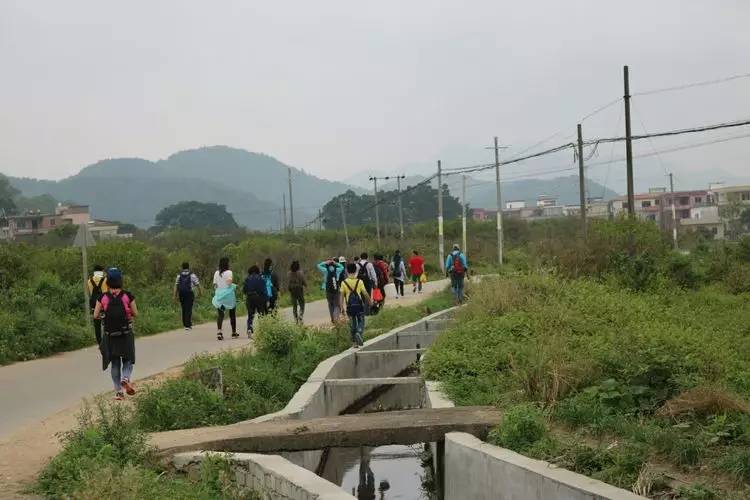 从永丰镇徒步前往古蓬村,全程3.