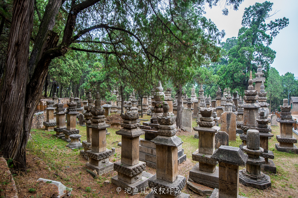 千年古刹灵岩寺,佛教高僧墓塔上的八卦图案之谜