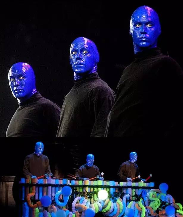 动漫 正文  蓝人秀 最有创意的蓝 会刷成蓝脸的,可不仅是银幕里头的