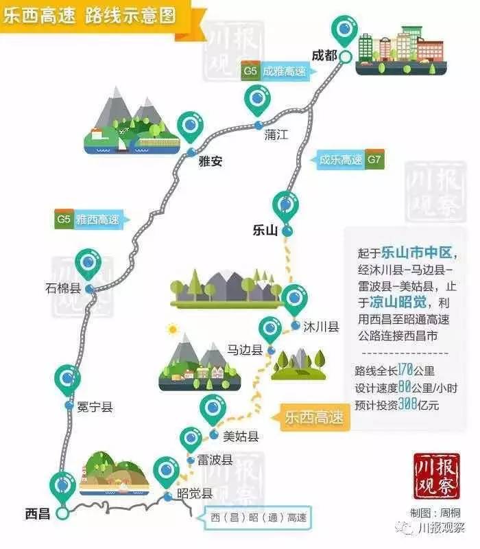 乐西高速要开建离峨眉不远的城市被大片蓝花楹攻陷超美