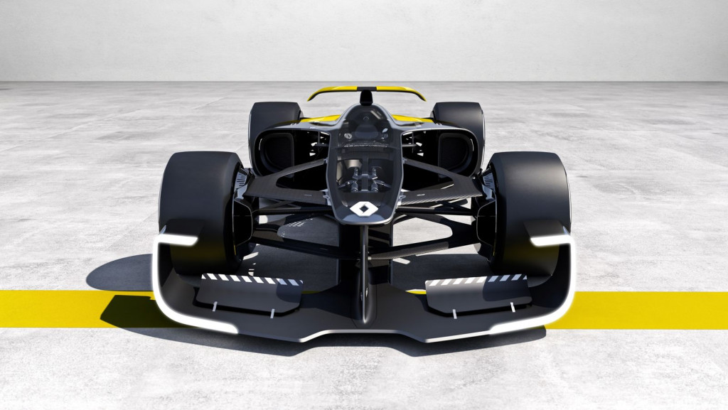 雷诺的 r.s 2027 概念车向世人展示未来 f1 将进入混合动力时代