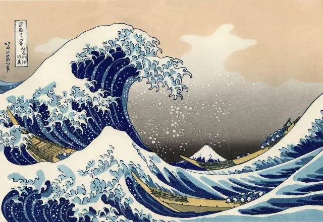 日本浮世绘里非常出名的神奈川冲浪里,经常被用来做纹身素材.