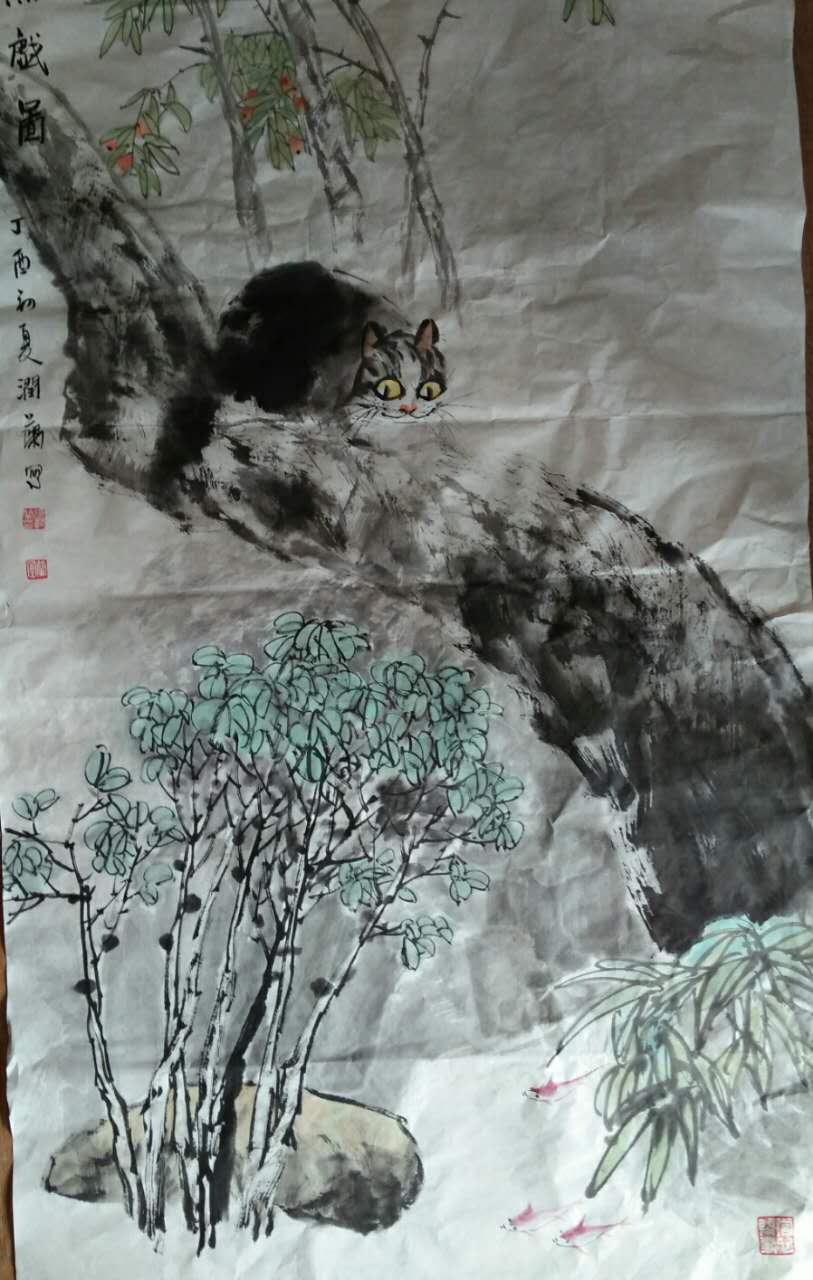 中国画界"女猫王"张润兰