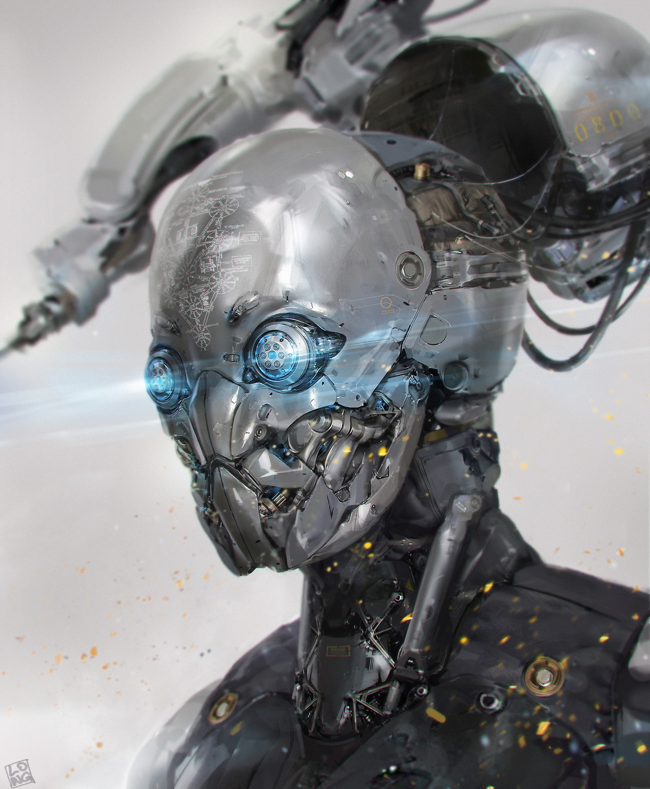 一组科幻机器人与人形机甲的概念设计,是不是酷到没朋友?