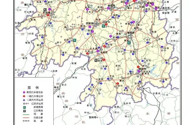 湖南高速公路规划图