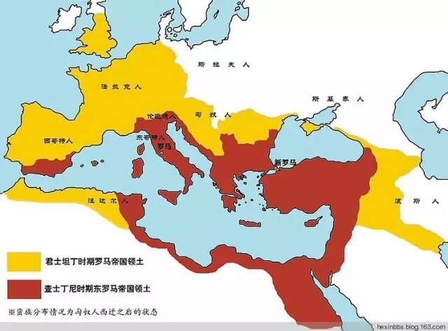 公元330年君士坦丁大帝建立新罗马,罗马帝国政治中心东移,是新罗马图片