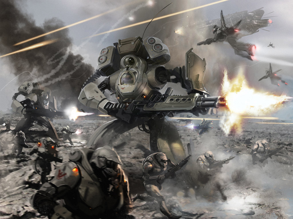 战争机器人是未来战场上人类研究出来的单兵作战终极